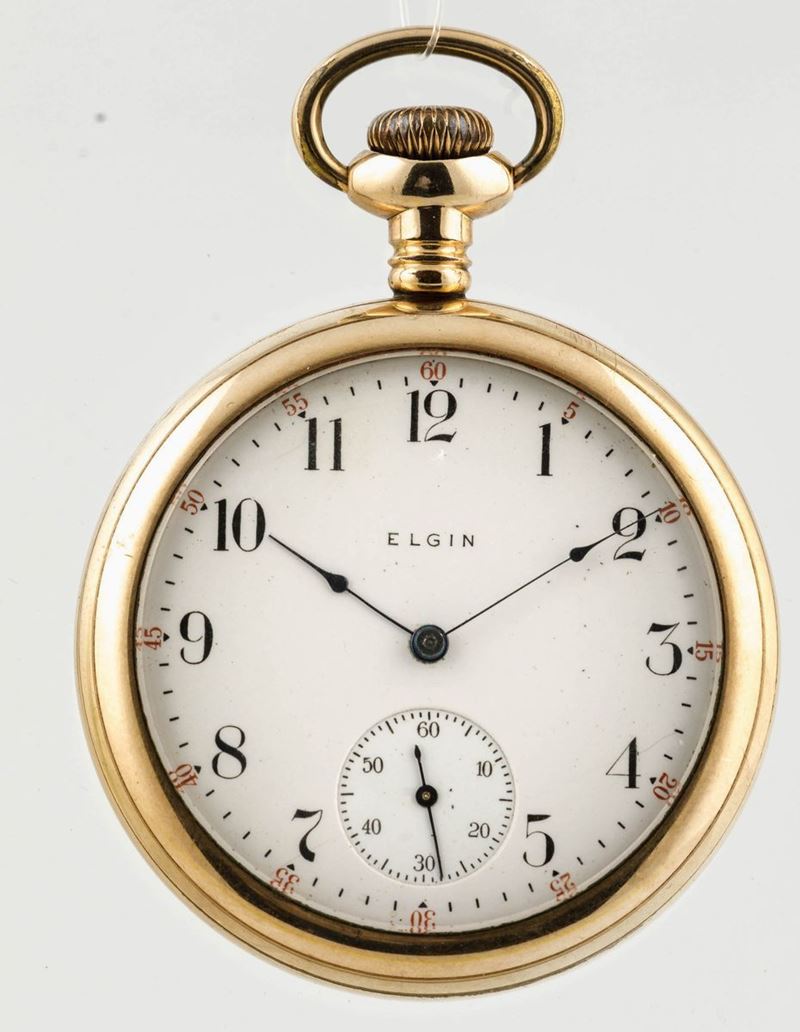 ELGIN - Orologio da tasca con fondello a vite laminato oro  - Asta Orologi da Polso | Cambi Time - Cambi Casa d'Aste