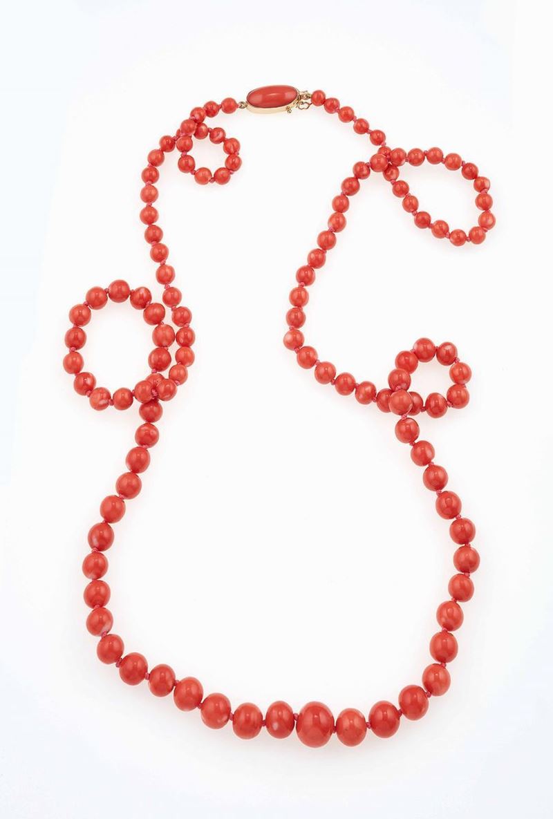 Coral and gold necklace  - Auction Fine and Coral Jewels - Cambi Casa d'Aste