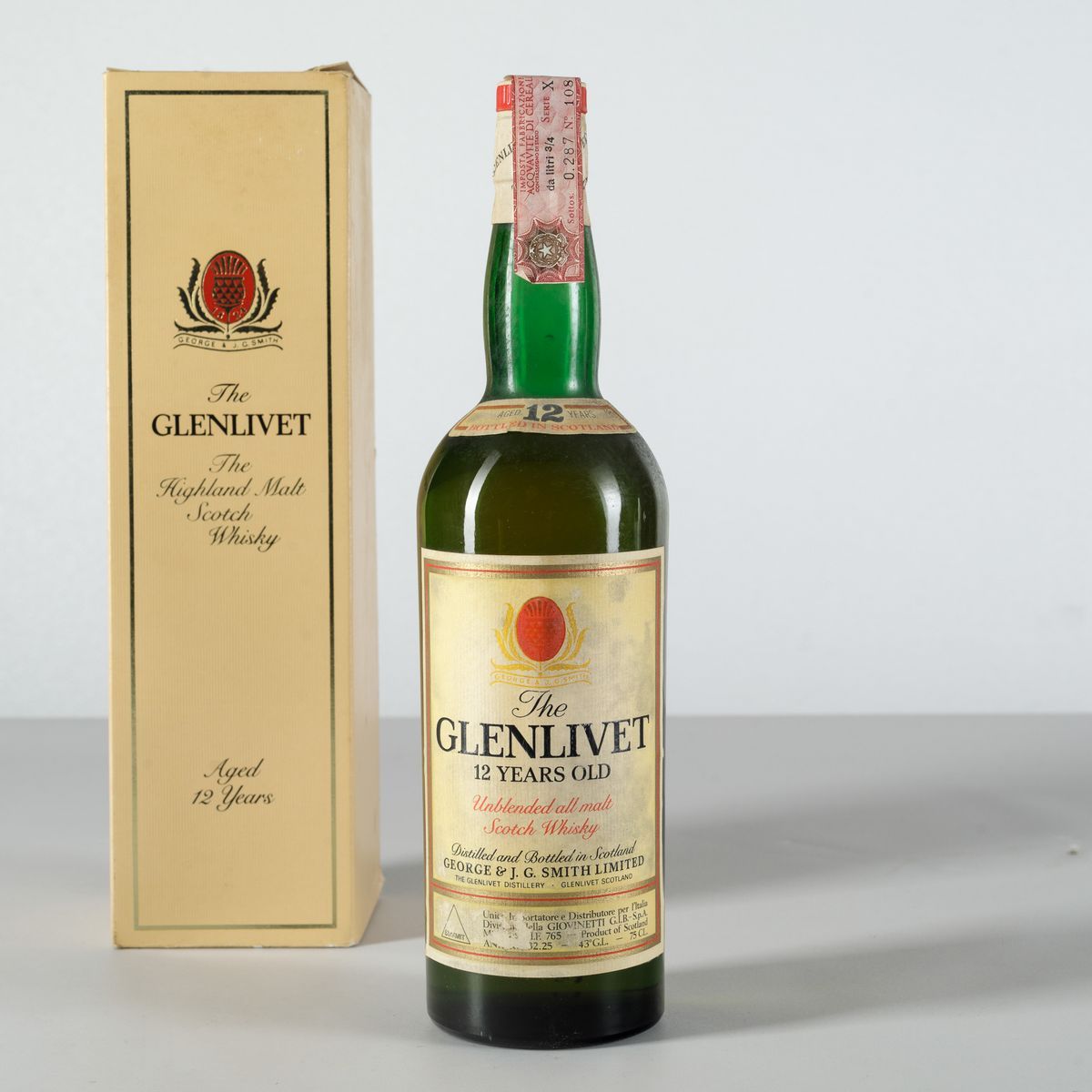 The Glenlivet, George & J.g Smith, Unblended All Malt Scotch Whisky 12 Years Old