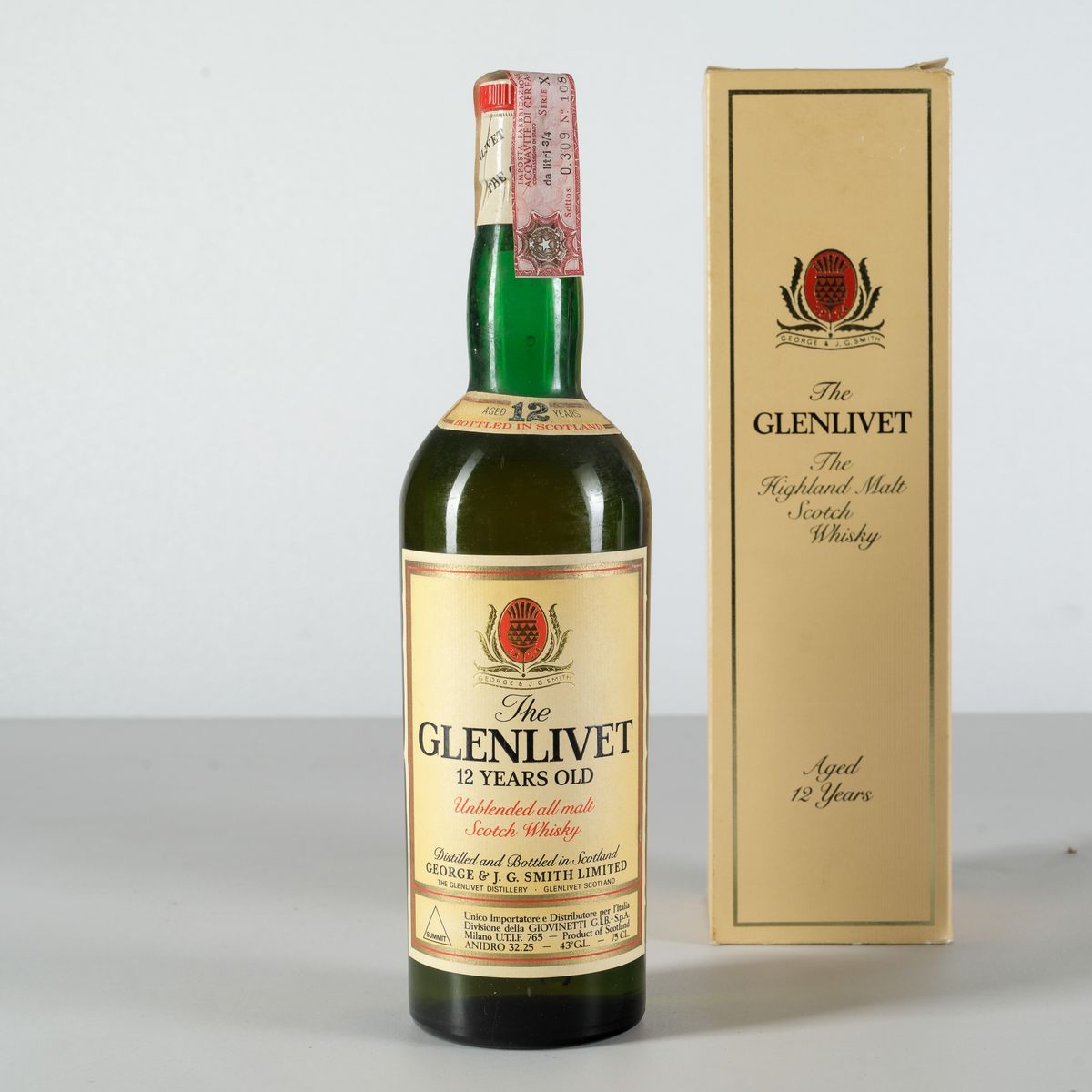 The Glenlivet, George & J.g Smith, Unblended All Malt Scotch Whisky 12 Years Old