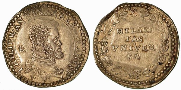 NAPOLI. Filippo II, 1554-1598 (primo periodo come Principe di Spagna, 1554-1556). Ducato.