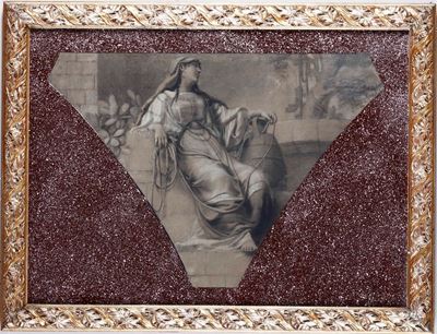 Scuola del XIX Secolo Studi di Figure Femminili per Decori Architettonici