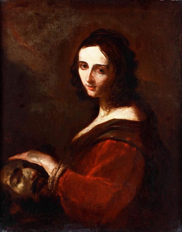 Salvator Rosa (Napoli 1615 - Roma 1673), attribuito a Giuditta con la testa di Oloferne