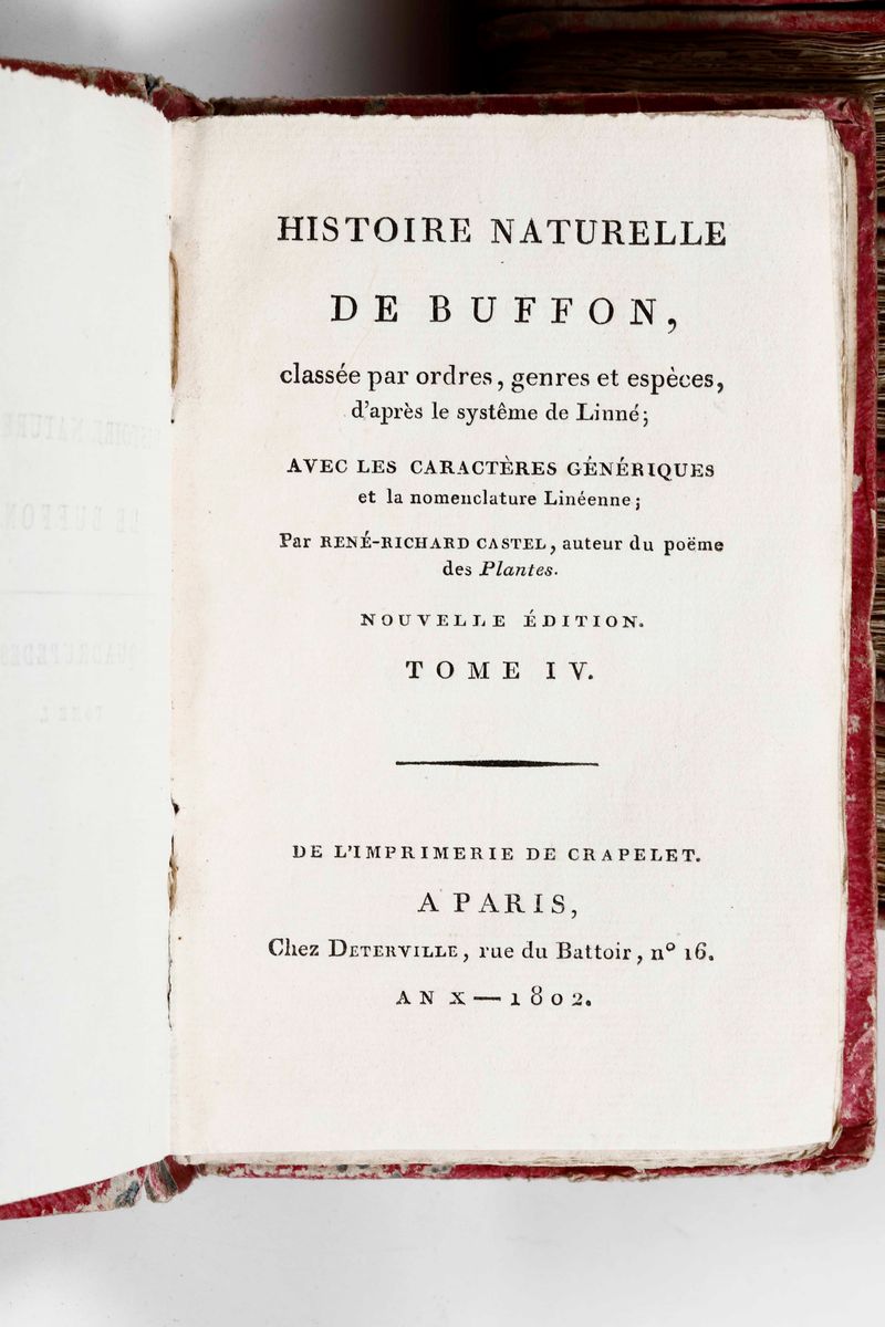 Buffon, George-louis Leclerchistoire Naturelle De Buffon, Classée Par Ordre, Genres Et Espèces, D...