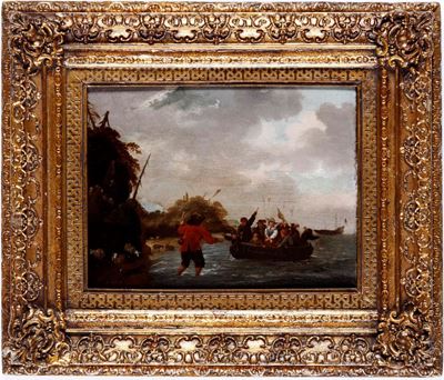 Nicolaes Molenaer (haaelrm 1630 - 1676)la Cattura di un Ostaggio