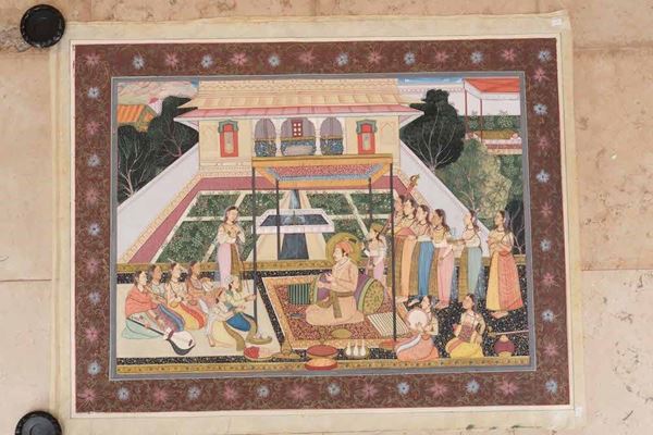 A Mughal painting, Persia, 1800s