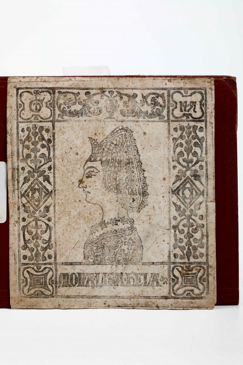 Maestro italiano del XV secolo Mona Lisa Bela c. 1460. Italia centrale.  - Auction Rare Books - Cambi Casa d'Aste