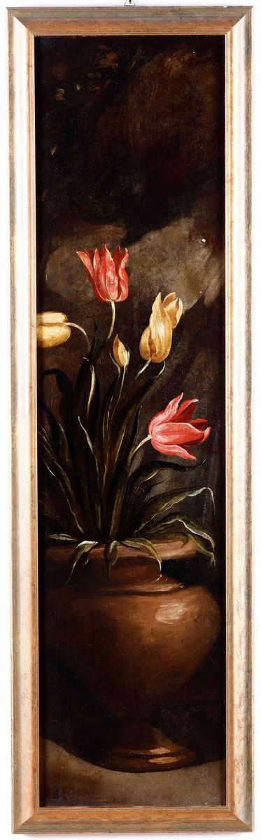 Scuola del XVIII Secolonatura Morta con Vaso di Fiori