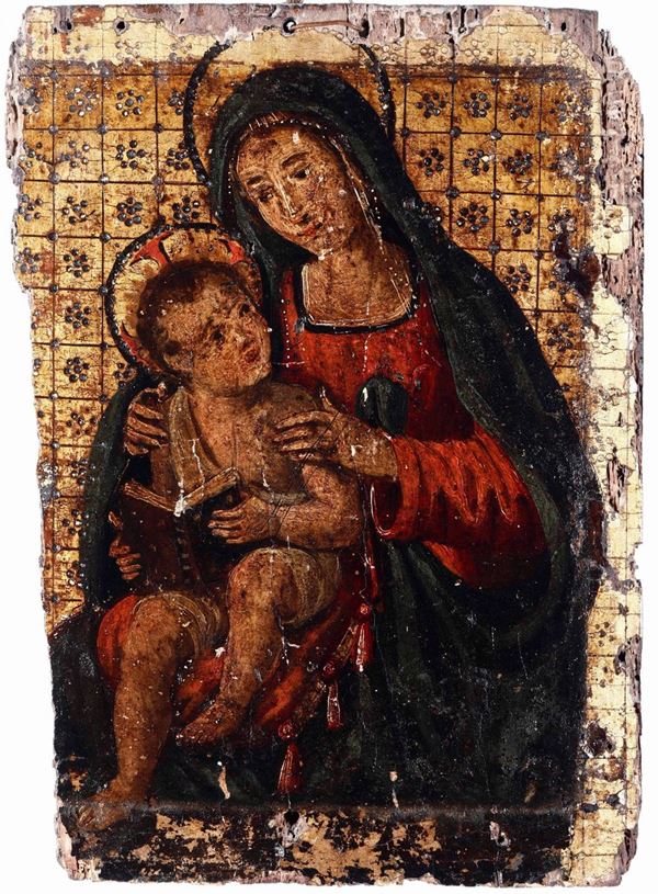 Scuola veneto-cretese del XVIII secolo Madonna con Bambino