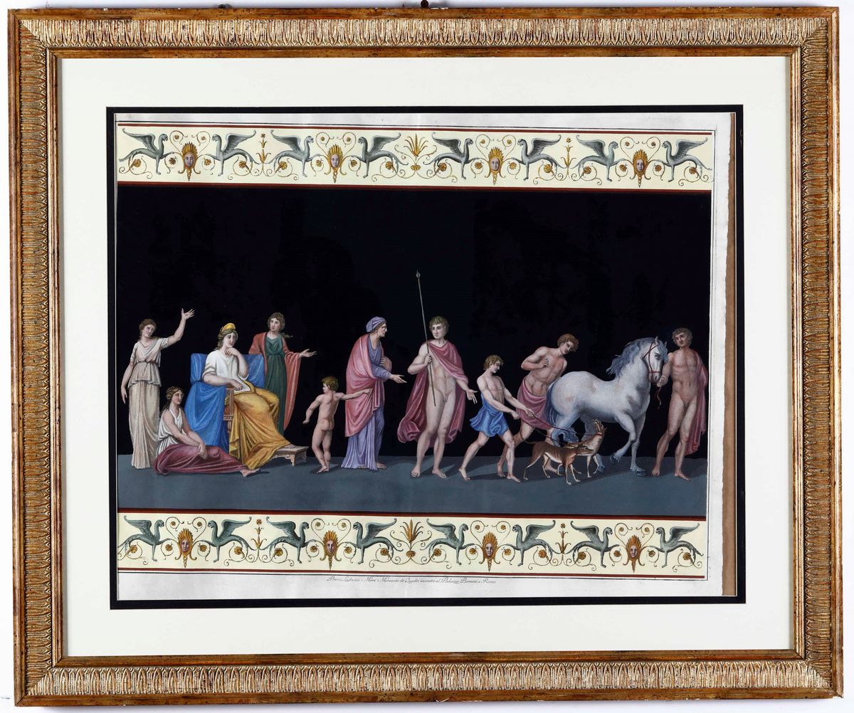 Carloni, Marco Gregorio (roma, 1742-1796)domus Aurea-vestigia delle Terme di Tito e Loro Pitture ...