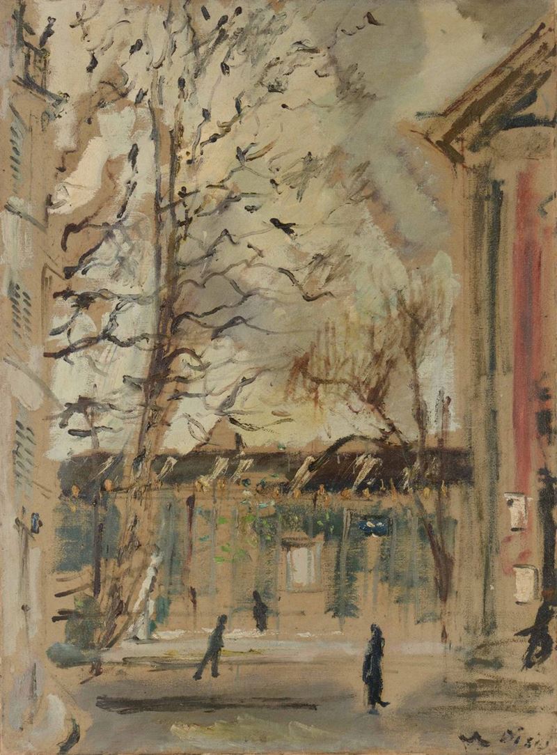 Filippo De Pisis (1896-1956)veduta di Parigi, 1937
