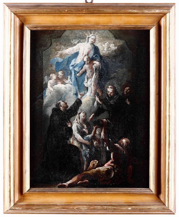Giovanni Camillo Sacrestani (? 1660 - Firenze 1731), ambito di Madonna con Bambino e altri santi