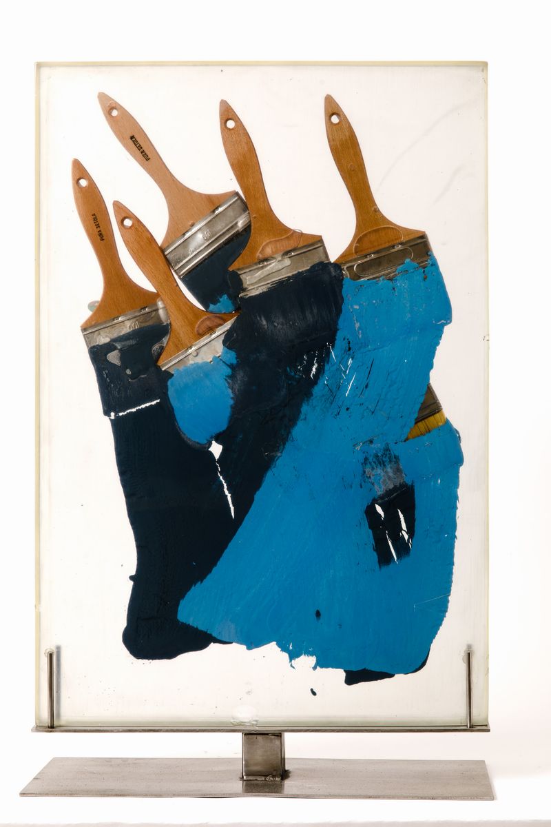 Fernandez Arman (1928-2005)pinceux Bleus, 1990