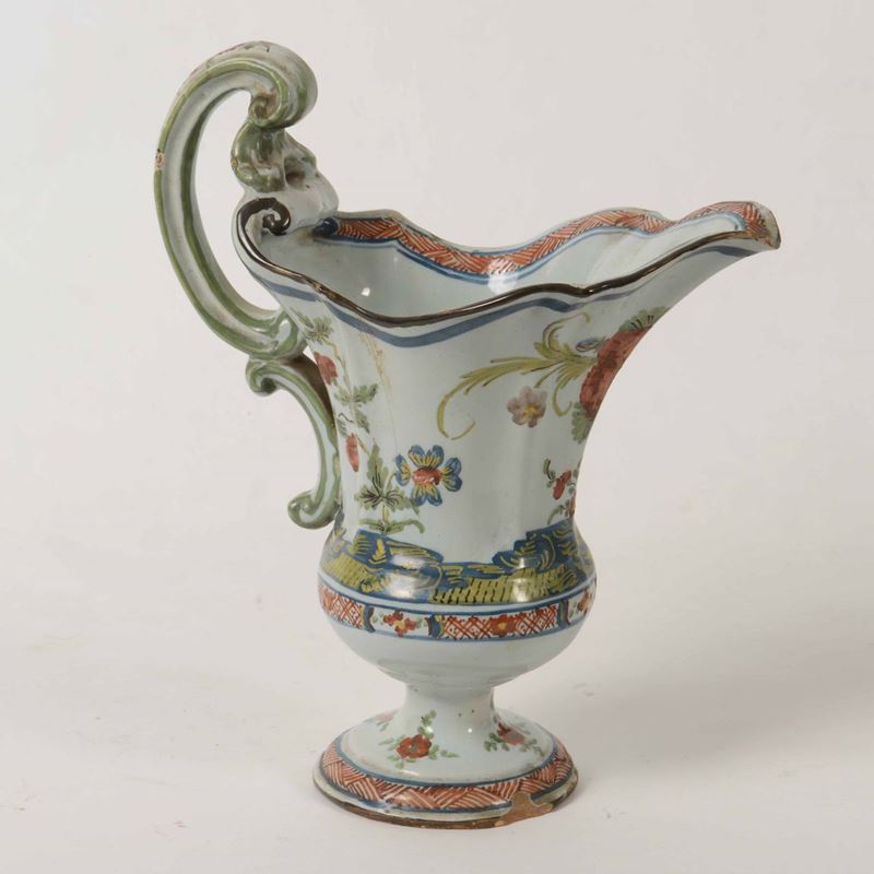 Versatoio a casco  Faenza, Manifattura Ferniani, seconda metà del XVIII secolo  - Asta Ceramiche e Vetri | Cambi Time - Cambi Casa d'Aste