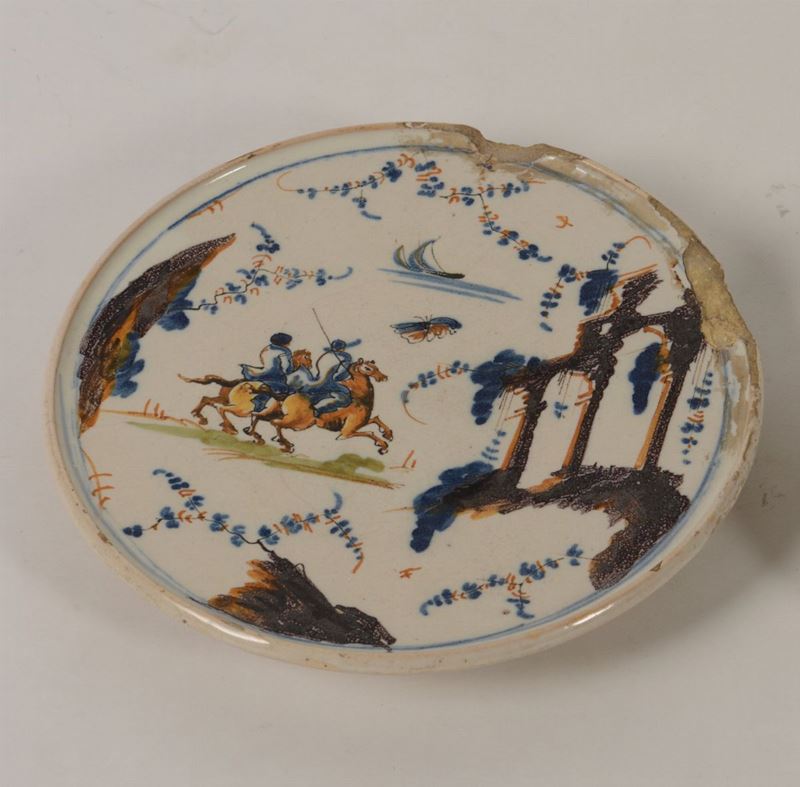 Alzatina Albisola, XVIII secolo  - Asta Ceramiche e Vetri | Cambi Time - Cambi Casa d'Aste