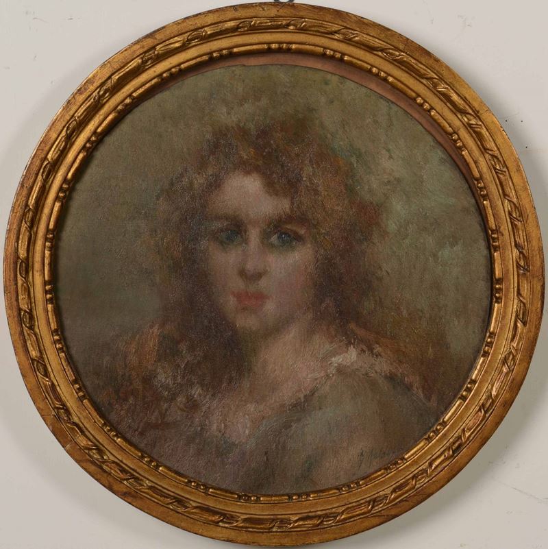Meldarelli? Ritratto femminile  - Asta Dipinti del XIX e XX secolo | Cambi Time - Cambi Casa d'Aste