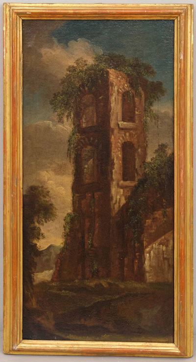 Scuola Italiana del XVIII Secoloarchitetture con Rovine