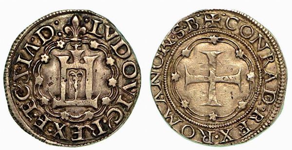 GENOVA. Ludovico XII Re di Francia, 1499-1507. Testone.
