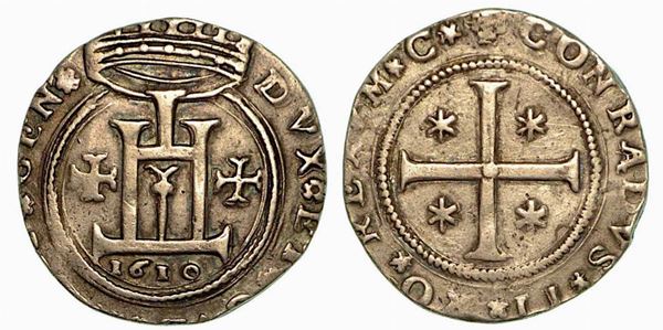 GENOVA. Dogi biennali, 1528-1797. Quarto di scudo 1610.