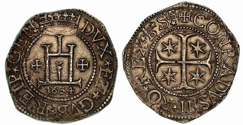 GENOVA. Dogi biennali, 1528-1797. Scudo 1634.  - Auction Numismatics - Cambi Casa d'Aste
