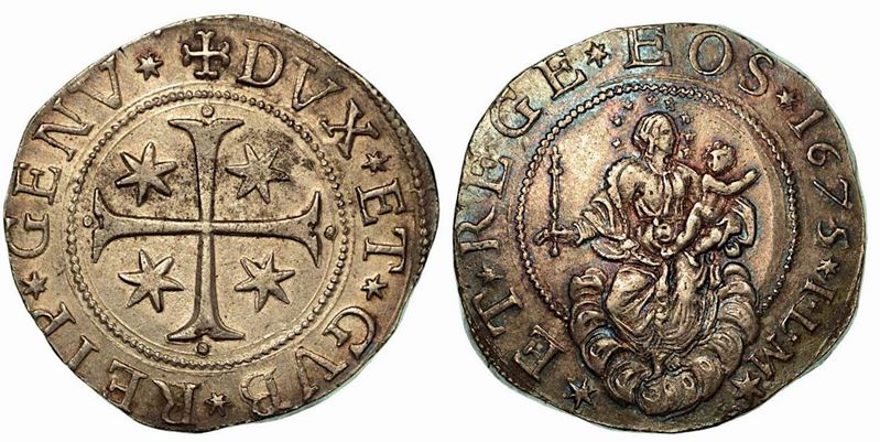 GENOVA. Dogi biennali, 1528-1797. Scudo 1675.  - Auction Numismatics - Cambi Casa d'Aste