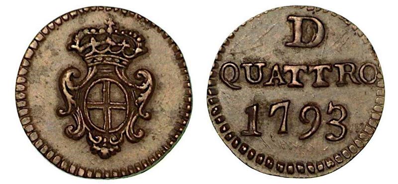GENOVA. Dogi biennali, 1528-1797. Da 4 denari 1793.  - Auction Numismatics - Cambi Casa d'Aste