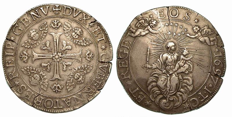 GENOVA. Dogi biennali, 1528-1797. Da 2 scudi 1697.  - Auction Numismatics - Cambi Casa d'Aste