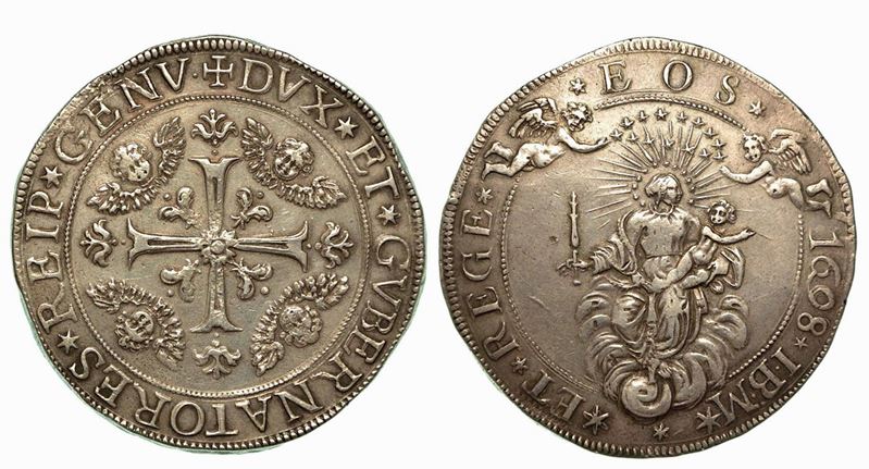 GENOVA. Dogi biennali, 1528-1797. Da 2 scudi 1698.  - Auction Numismatics - Cambi Casa d'Aste