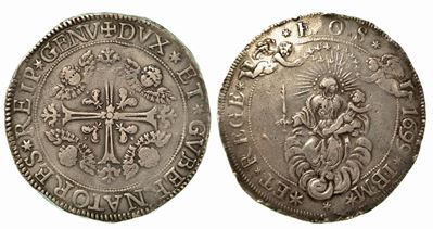 Genova. Dogi Biennali, 1528-1797. da 2 Scudi 1699.