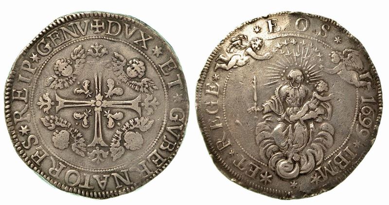 GENOVA. Dogi biennali, 1528-1797. Da 2 scudi 1699.  - Auction Numismatics - Cambi Casa d'Aste