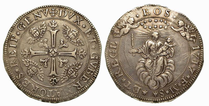 GENOVA. Dogi biennali, 1528-1797. Da 2 scudi 1717 (7 su 5).  - Auction Numismatics - Cambi Casa d'Aste