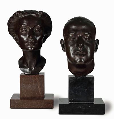 Francesco Messina (1900-1995)edda Mussolini e Galeazzo Ciano