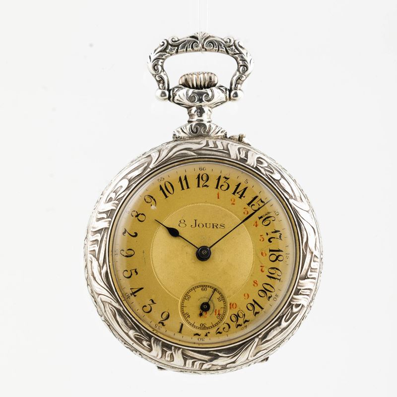 Orologio da tasca 8 giorni di carica  - Auction Watches | Timed Auction - Cambi Casa d'Aste
