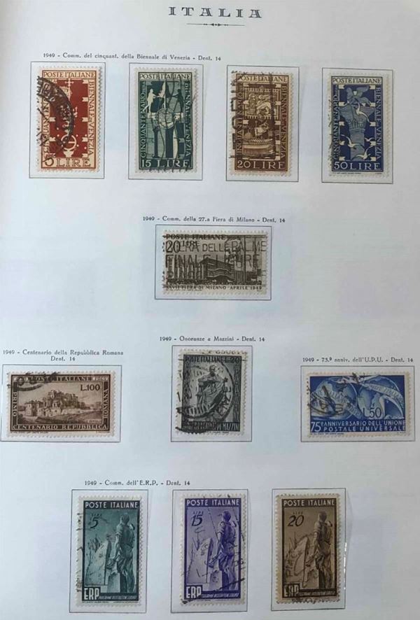 1863/1975, Area Italiana, Regno d'Italia, album di francobolli in gran parte usati.