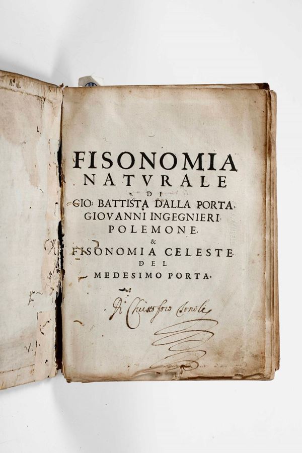 Dalla Porta Gio Battista Della Fisonomia dell'uomo... libri 6 in Padova per Pietro Paolo Tozzi, 1627