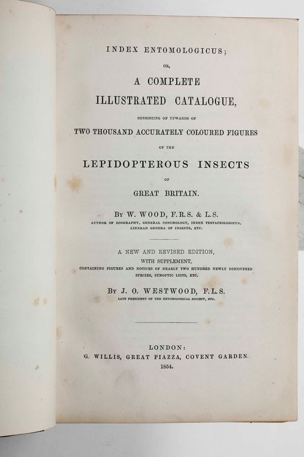 Wood William A complete illustrated catalogue consisting of upwards of two thousand accurately coloured  [..]