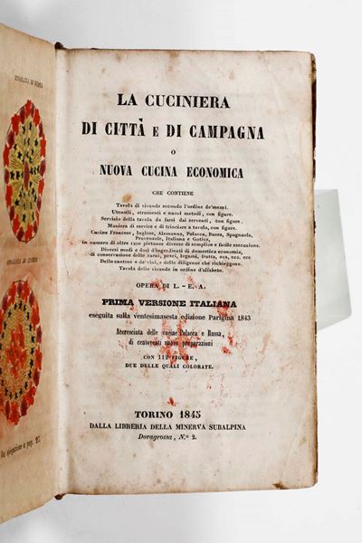 La Cuciniera di Città e Campagna o Nova Cucina Economica... Torino dalla Libreria Minerva Subalpi...