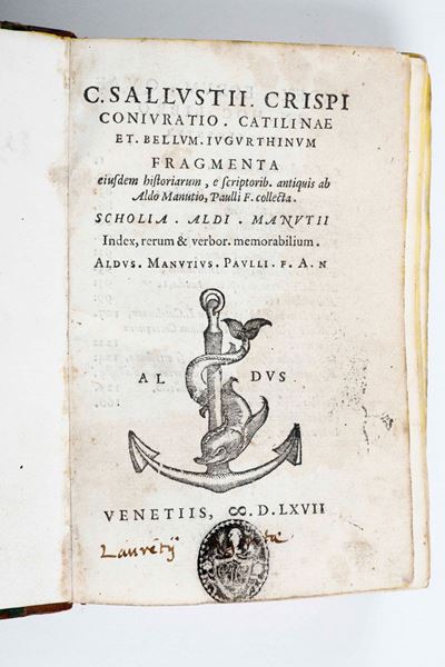 Manuzio Paoloantiquitatum Romanarum...in Venezia, 1559