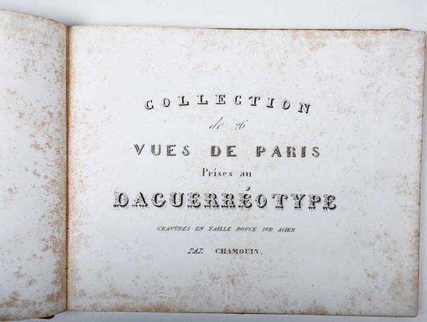 Chamouin Veus de Paris prises au dagherrotipe... (Parigi, 1855)