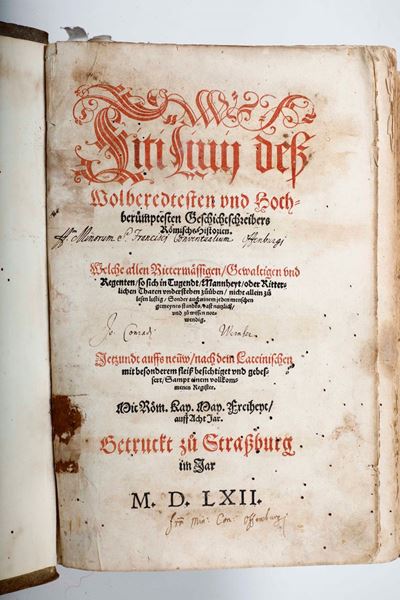 Tito Livioopere .... Betruct Gu Strasburg 1562