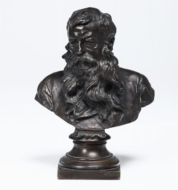 Vincenzo Gemito (Napoli 1852-1929) busto di Meissonier