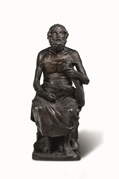 Achille D’orsi (1845-1929)omero con la Lira