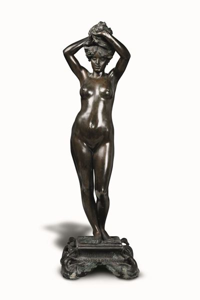 Giovanni Battista Amendola (1848 - 1887)venere che Avvolge la Chioma