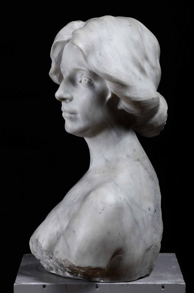 Dario Rebagliati (1875 - 1927)busto di Donna