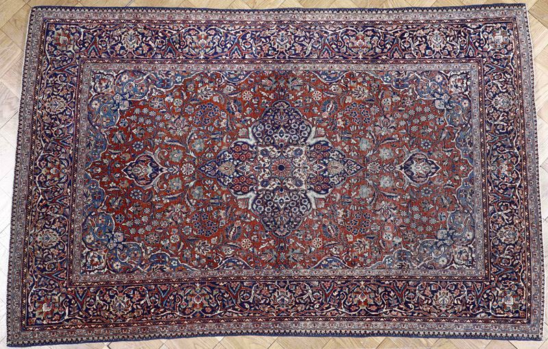 Tappeto Kashan, Persia prima metà XX secolo  - Auction Carpets - Cambi Casa d'Aste