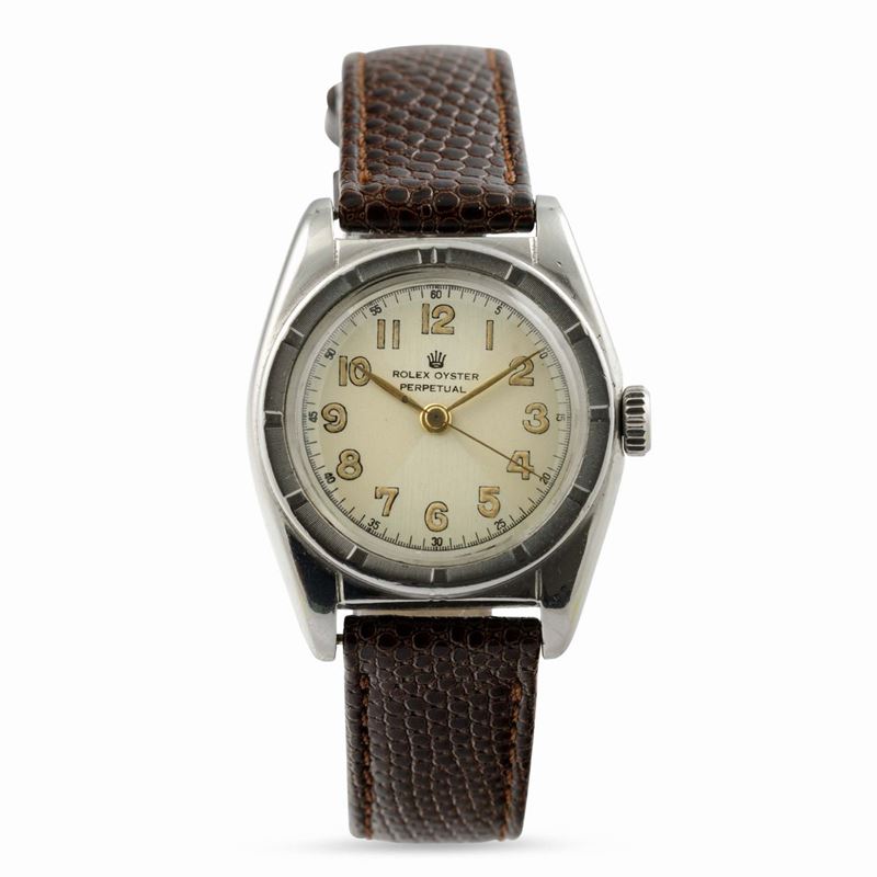 ROLEX - Oyster perpetual, Ovetto ref 6015 in acciaio con quadrante a settori, anni '50  - Auction Watches and Pocket Watches - Cambi Casa d'Aste
