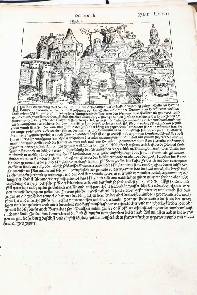 Hartmann Schedel - Schedel Hartmann Liber Cronicarum... (cronaca di Norimberga)(raccolta di Fogli...
