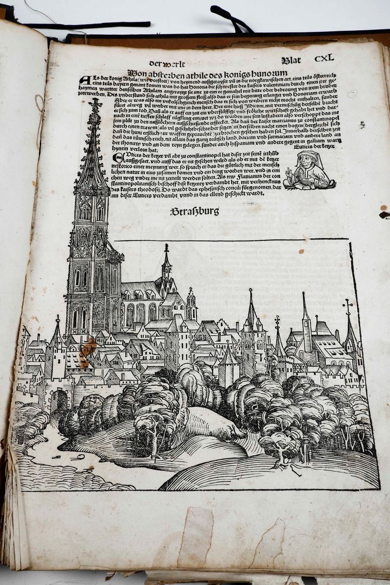 Hartmann Schedel - Schedel Hartmann Liber Cronicarum... (cronaca di Norimberga)(raccolta di Fogli...