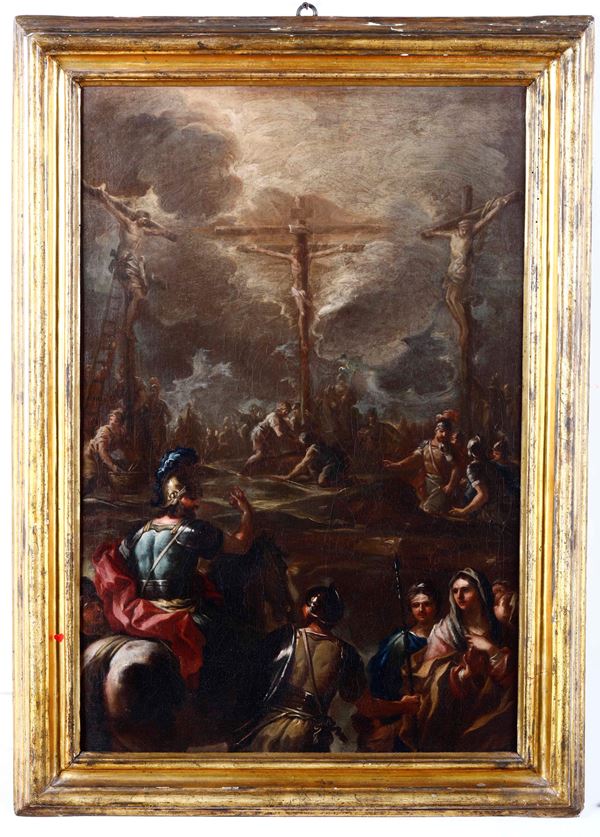 Scuola napoletana del XVIII secolo La crocifissione di Cristo