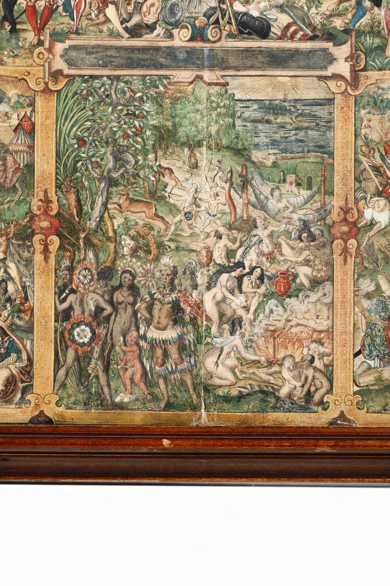 Amman Jost (zurigo, 1539-norimberga, 1591)les Quater Parties Du Monde